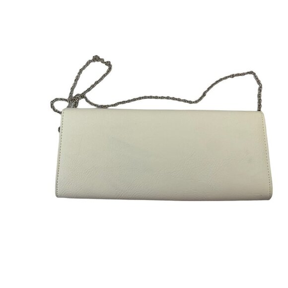 Women's White & Silver Clutch Purse - Picture 2 of 7